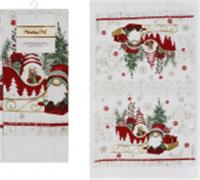 Полотенце кухонное 38х63см хлопок Коллекция: Рождественские гномы, КИТАЙ, код 01210070225, штрихкод 692743776731, артикул УТ-00553100