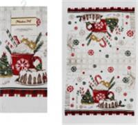 Полотенце кухонное 38х63см хлопок Коллекция: Рождественские угощения, КИТАЙ, код 01210070226, штрихкод 692596813523, артикул УТ-00553101