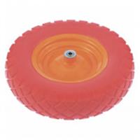 Колесо полиуретановое 4.80/4-8, длина оси 90мм, подшипник 12мм (к 689183), КИТАЙ, код 0130107079, штрихкод 404499619012, артикул 689785