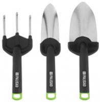 Набор садового инструмента, стальной, полипропиленовые рукоятки, 3 предмета, BASE Palisad 62069, Китай, код 01301210242, штрихкод 404499625422