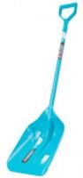 Лопата для уборки снега, полипропилен, 330х490х1265 мм, цельнолитая конструкция, 61795, Россия, код 01301230189, штрихкод 404499625336
