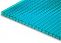 Сотовый поликарбонат 2100*6000*4мм бирюзовый, Россия, код 01317020004