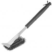 Щетка для чистки гриля 46,5 см, 2 в 1 (щетка, скребок), Camping Palisad 69702, Китай, код 01401090017, штрихкод 404499625173