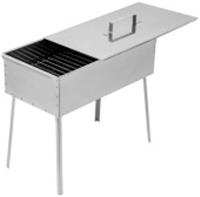 Коптильня двухъярусная 500x270x175 мм, нерж. сталь 0,8 мм, с поддоном, на ножках 69526, Китай, код 01401150055, штрихкод 460680005132