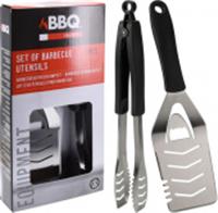 Приборы для барбекю, набор 3 шт: лопатка (1 шт), щипцы (1 шт). C83501000, Китай, код 01401200262, штрихкод 872057345885