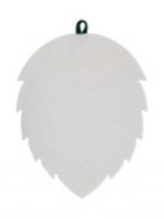 Коврик для бани и сауны Березовый лист фетр белый 49х38 Б42104, Россия, код 01602220178, штрихкод 463009712566