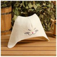 Шапка банная с вышивкой 