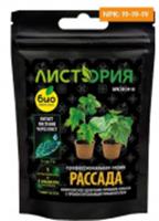 БИО-комплекс, ТМ Листория, Рассада, профессиональное минеральное удобрение, NPK: 19-19-19 (30 г), Россия, код 0181900002, штрихкод 467372928342, артикул