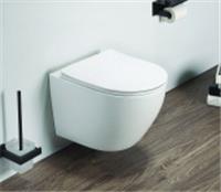 Унитаз YIFO подвесной безободковый G188 (квадрат) с сиденьем микролифт, дюропласт, быстросъем, Китай, код 0210200072