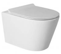 Унитаз Calypso подвесной 490*360*360мм, Rimless безободковый, микролифт CS201TK, Китай, код 0210200081, штрихкод 462014172140, артикул CS201TK