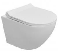 Унитаз Culto подвесной EIS белый, безободковый, ун./вып, ПП, микр., Китай, код 0210200085, штрихкод 464000871418, артикул УТ-99903882