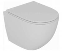 Унитаз D&K подвесной безободковый Matrix 490*370*360мм, сиденье микролифт, Германия, код 0210200236, штрихкод 426064717814, артикул DT1396016