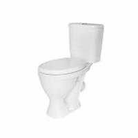 Унитаз-компакт Sanita Формат эконом белый, нижняя подводка, под кн/арм (+1-уровневая арматура, антивсплеск, полипропиленовое сиденье), Россия, код 0210302050, штрихкод 464001339039, артикул WC.CC/Format/1-P/WHT.G/S1