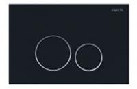 Кнопка Aquatek KDI-0000020 (005D) Черная матовая ободок хром (клавиши круглые), Россия, код 02112010028