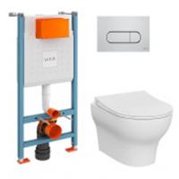 Инсталляция комплект Vitra L-Box Zentrum Round, кн-ка Хром, Россия, код 02112020001, штрихкод 868312413798, артикул 9879B003-7200