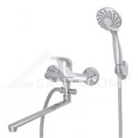 Cмеситель ванна д.40 Омега L-нос 30 см.с отв. 3307-1/10, Россия, код 0220900354, штрихкод 463111114562