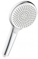 Лейка душевая круглая 3-функциональная Ø12,4х26см, пластик/хром(582), РОССИЯ, код 0220700316, штрихкод 690592206740, артикул LM8126C