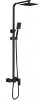 Душевая система с верхним душем и лейкой черный, нерж.сталь HB24803-7, Китай, код 0221400205, штрихкод 694465874214