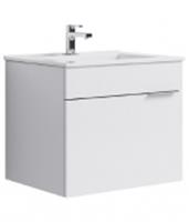 Тумба с раковиной АКВЕЛЛА БригТ6/1 белый подвесная Квадро 60, РОССИЯ, код 0250000968, штрихкод , артикул (Br.01.06/1/W (Квадро60))
