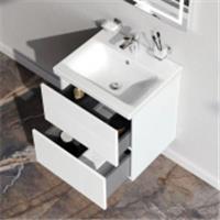 База с раковиной M90FHX0502WG GEM подвесная, 50 см, 2 ящика push-to-open, белый, глянец, Россия, код 0250001702, штрихкод 405134311805