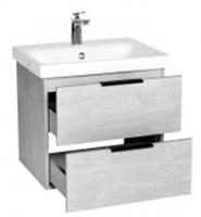 Тумба с раковиной Viant Берлин MODUO 60 2 ящ подвесная цемент 444х570х519, Россия, код 0250001684, штрихкод 463016092450, артикул VBER60MDC-T2YP