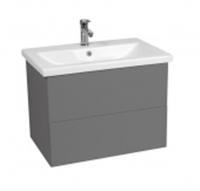 Тумба с раковиной Viant София (COMO 60) 2 ящика подвесная, графит 430х560х500, Россия, код 0250001571, штрихкод 463016092370