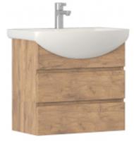 Тумба с раковиной Vigo Wing 600-0-2 подвесная дуб золотой (умыв.Балтика-60), Россия, код 0250001645, штрихкод , артикул