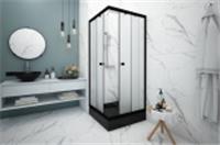 Душевое ограждение Universal BLACK 800х1850 (стекло текстурированное), Россия, код 0260200107, штрихкод 465020886318, артикул KKS_016220