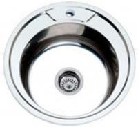 Мойка врезная UZ 490 хром 180х0.8мм (в комплекте с крепежной фурнитурой), Китай, код 0270200218 