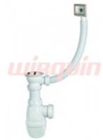 30718022 Сифон Гранд с выпуском 11/2*70х40 с переливом мойки, РОССИЯ, код 0290100216, штрихкод 460712563011, артикул