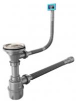 Сифон бутылочный, 3.1/2x40мм, с выпуском, гофротрубой и переливом, IDDIS, 900CVG0P10VD, РОССИЯ, код 0290100785, штрихкод 469057613878, артикул 900CVG0P10VD