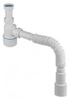 Сифон универсальный без выпуска 1.1/2 (с переходником на 1.1/4)х40 с г.т. 40х40/50, РОССИЯ, код 0290100703, штрихкод 468024010460, артикул ИС.110681