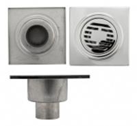 Трап 15 х 15 нерж.сталь d50 прямое соединение, РОССИЯ, код 0290100700, штрихкод 462003623656, артикул 773376