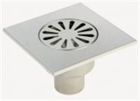 Трап для душа из нержавеющей стали SUS304 с вертикальным выпуском 150×150 мм, РОССИЯ, код 0290100761, штрихкод , артикул BAD021501