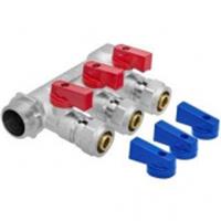 Коллектор для мет./пласт. труб с отсекающими кранами 3 вых. х 3/4