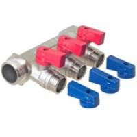Коллектор с отсекающими кранами 3 выхода х 3/4