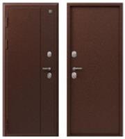 Дверь металлическая V-01 МЕДЬ АНТИК-МЕДЬ АНТИК (89мм) левая 960*2050 два замка, Россия, код 03402060342 