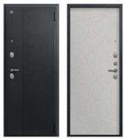 Дверь металл. А-03 САТИН ЧЕРНЫЙ-БЕТОН СВЕТЛЫЙ (76мм) правая 860*2050 два замка, Россия, код 03402060361, штрихкод , артикул