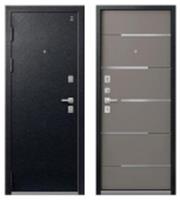 Дверь металлическая С-108 МУАР ЧЕРНЫЙ-КАШЕМИР БАЗАЛЬТ (102мм) левая 960*2050 два замка, Россия, код 03402060340 
