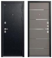 Дверь металлическая С-108 МУАР ЧЕРНЫЙ-КАШЕМИР БАЗАЛЬТ (102мм) правая 960*2050 два замка, Россия, код 03402060341 