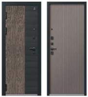 Дверь металл. С-110 МУАР ЧЕРНЫЙ-ЯСЕНЬ ГРЕЙ СОФТ (113мм) левая 960*2050 два замка, РОССИЯ, код 03402060390, штрихкод , артикул