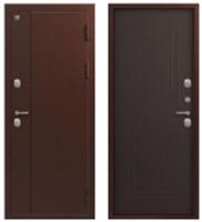 Дверь металлическая Т-100 МЕДЬ АНТИК-ЛИСТВЕННИЦА ТЕМНАЯ (104мм) правая 960*2050 два замка, Россия, код 03402060337 