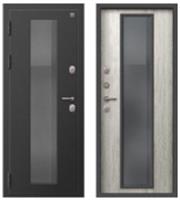 Дверь металлическая Т-1000 МУАР ПЕПЕЛЬНЫЙ-ДУБ ПОЛЯРНЫЙ (106мм) левая 860*2050 два замка, Россия, код 03402060347 