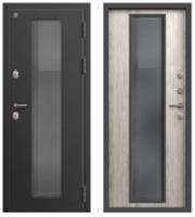 Дверь металлическая Т-1000 МУАР ПЕПЕЛЬНЫЙ-ДУБ ПОЛЯРНЫЙ (106мм) правая 860*2050 два замка, Россия, код 03402060349 