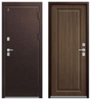 Дверь металлическая ТЕРМО-4 ШОКОЛАД МУАР-МИНДАЛЬ (118мм) правая 960*2050 два замка, Россия, код 03402060399 