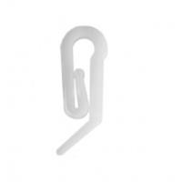 Крючок для штор пластмассовый, белый (уп. 20шт), Россия, код 03701010054, штрихкод 468055202151 