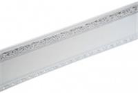 600 планка декоративная АЖУР 70мм - серебро белый в коробке, РОССИЯ, код 03701040351, штрихкод 469044005190, артикул