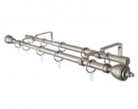 Карниз Телескоп 2-р наконечник Ферзь САТИН 160-300см, РОССИЯ, код 0370204284, штрихкод 469044036509, артикул