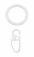 Кольцо D20 Ост с крючком, белый (уп.10шт), РОССИЯ, код 03702260041, штрихкод 468055213652 