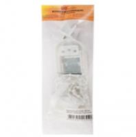 Фурнитура для ролет белый усиленная D25мм (1шт) в упаковке для карниза, Россия, код 0370301020, штрихкод 469044022552 